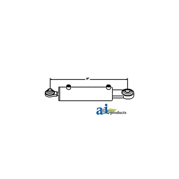 Hydraulic Top Link Cylinder (Cat I) (2" Bore) 24.5" x4.3" x3.5"